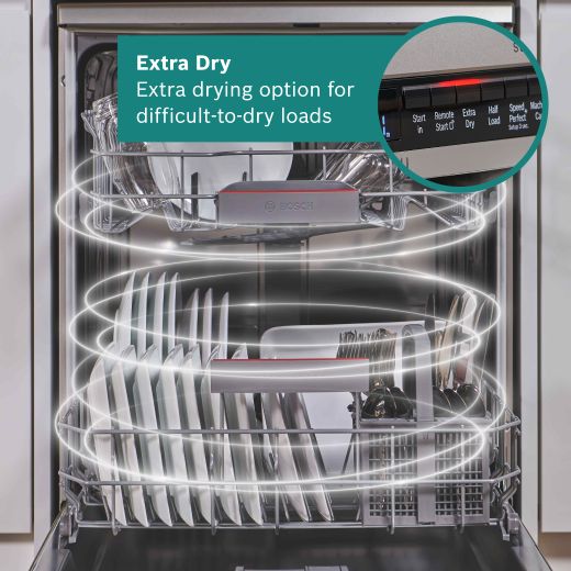 Bosch Series 4 Standard Dishwasher - Silver Inox - Annotation - ExtraDry